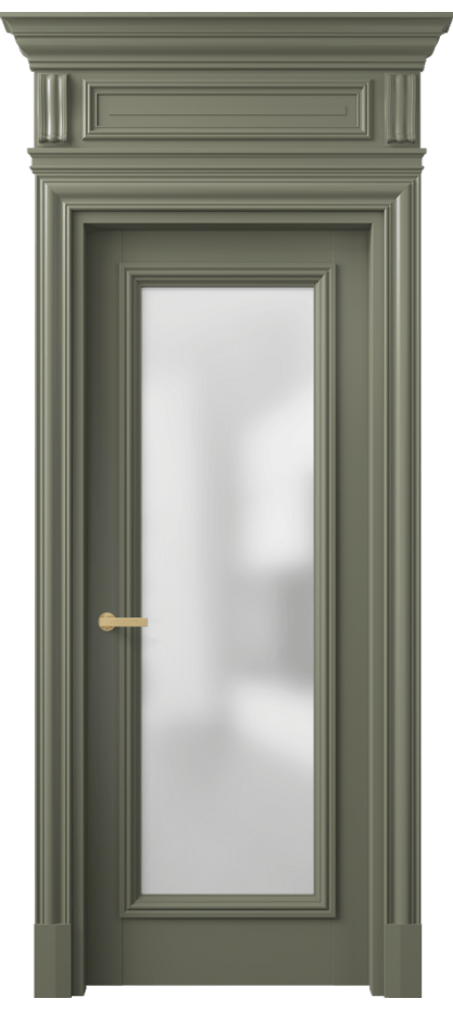 Межкомнатная дверь Antique 7300 Бук оливковый тёмный Сатинированное стекло Цена 168550 ₽ | Volhovec