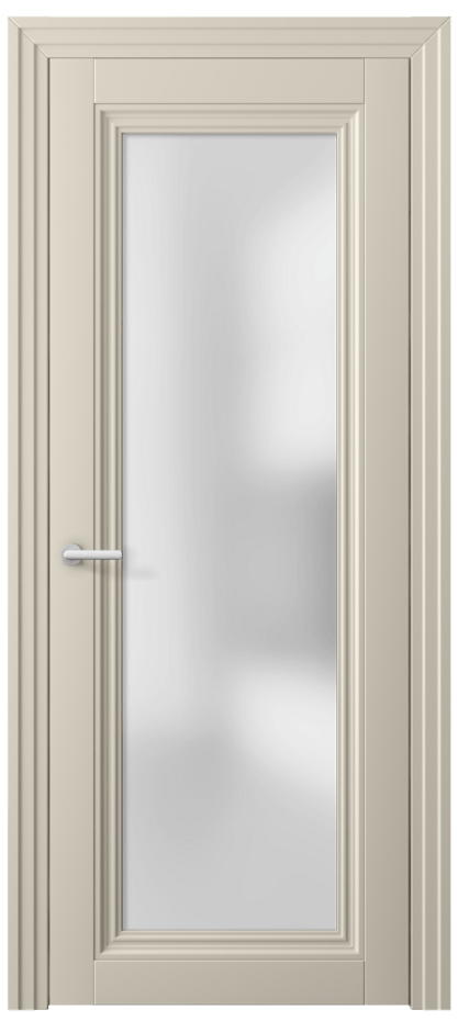 Межкомнатная дверь Centro 2502 ПЭТ светло-бежевый Сатинированное стекло Цена 51700 ₽ | Volhovec
