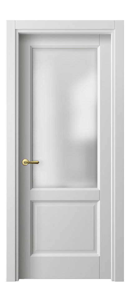 Межкомнатная дверь Галант 1422 Матовый белоснежный Сатинированное стекло Цена 57640 ₽ | Volhovec