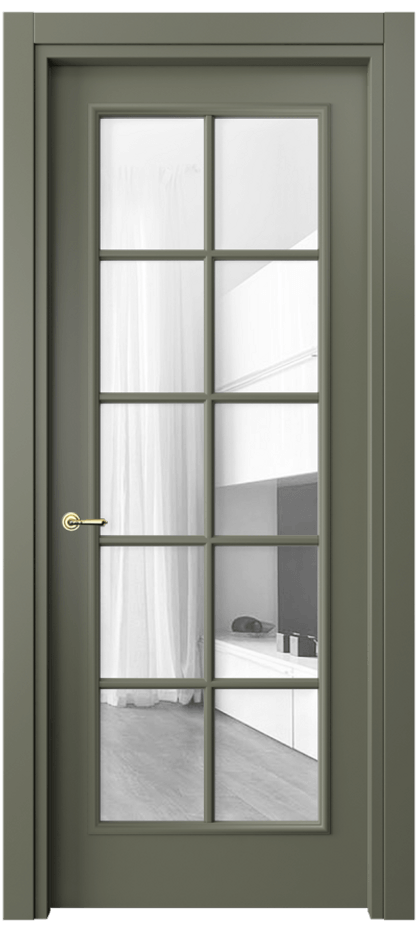 Дверь межкомнатная Paris 8102 Матовый оливковый тёмный Прозрачное стекло, 4 мм Гладкий наличник МОТ Цена 63711 ₽ Наличники уже входят в базовый комплект. Фабрика дверей Волховец 8 (800) 551 43 19 Межкомнатная дверь Paris 8102 Матовый оливковый тёмный Прозрачное стекло, 4 мм Цена 63711 ₽| Volhovec