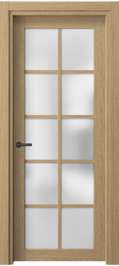 Межкомнатная дверь Neo 2106 Жемчужный дуб Сатинированное стекло Цена 40040 ₽ | Volhovec
