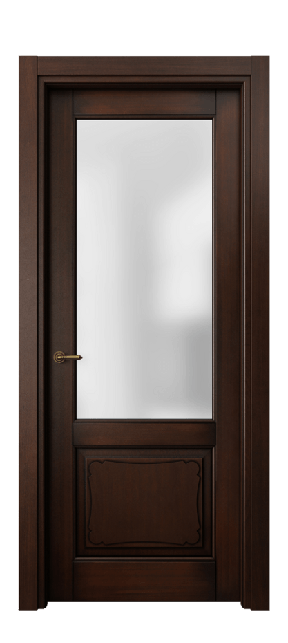 Межкомнатная дверь Toscana Elegante 6322 Бук тёмный с патиной Сатинированное стекло. Цена 111980 #CURRENCY# | Volhovec