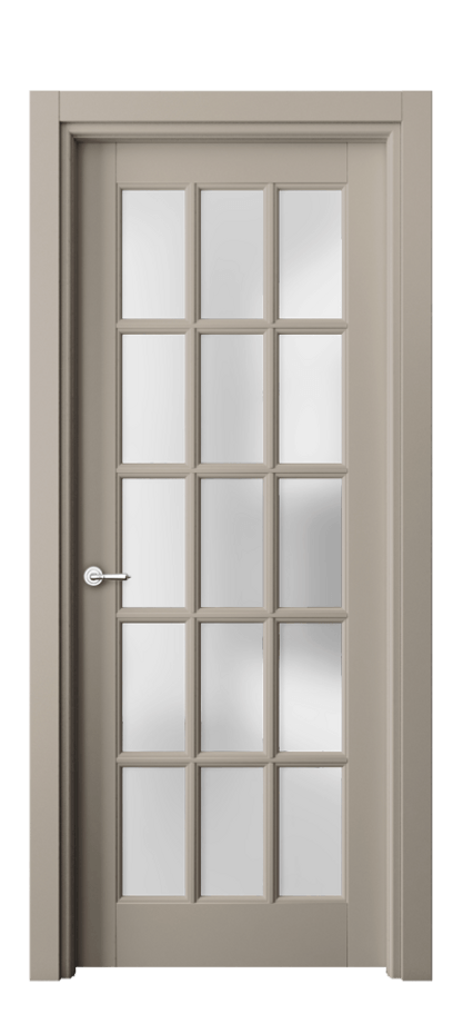 Межкомнатная дверь Toscana Grigliato 6311 Бук бисквитный Сатинированное стекло Цена 118360 ₽ | Volhovec
