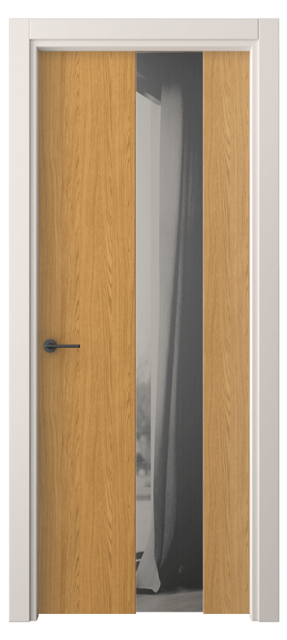 Межкомнатная дверь Freedom 4226 Ванильный дуб Двустороннее серое зеркало, триплекс Цена 47080 ₽ | Volhovec