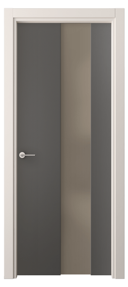 Межкомнатная дверь Freedom 4226 ПЭТ графитовый Сатинированное бронзовое стекло, триплекс Цена 42350 ₽ | Volhovec