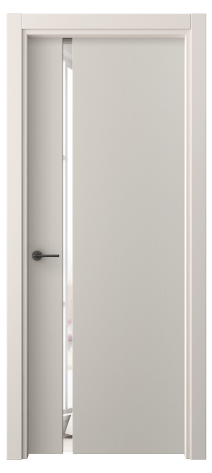 Межкомнатная дверь Freedom 4222 ПЭТ светло-серый Двустороннее зеркало, триплекс, 6 мм Цена 41910 ₽ | Volhovec