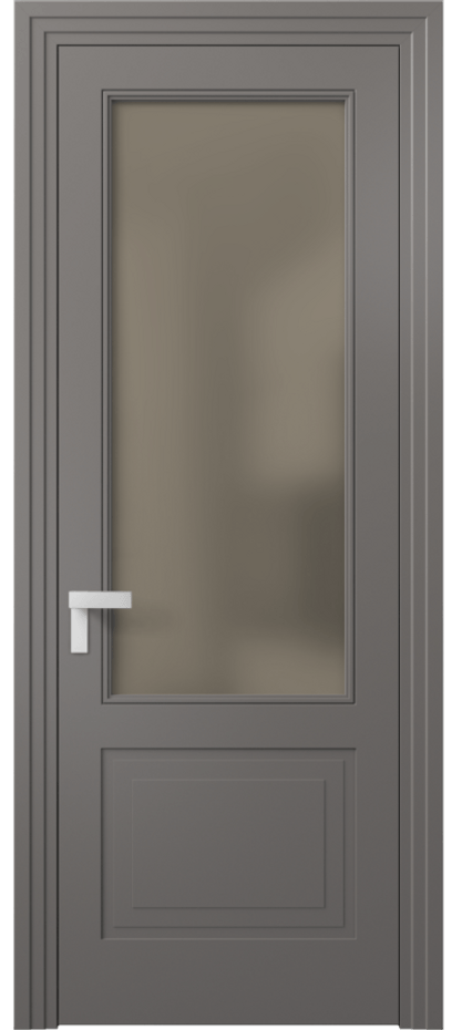 Дверь межкомнатная Rocca 8352 Матовый классический серый Сатинированное бронзовое стекло, триплекс, 8 мм Каскадный компланарный наличник МКЛС Цена 77899 ₽ Наличники уже входят в базовый комплект. Фабрика дверей Волховец 8 (800) 551 43 19 Межкомнатная дверь Rocca 8352 Матовый классический серый Сатинированное бронзовое стекло, триплекс, 8 мм Цена 77899 ₽ | Volhovec