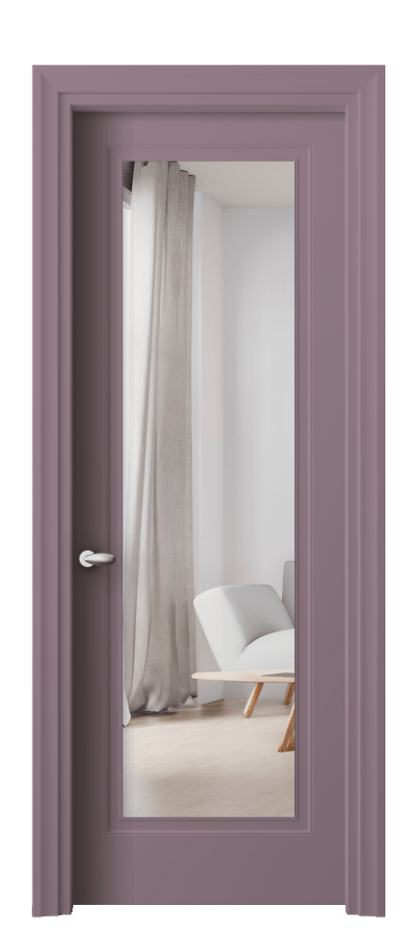 Межкомнатная дверь Esse 8503 Матовый белоснежный Двустороннее зеркало, триплекс Цена 89980 ₽ | Volhovec