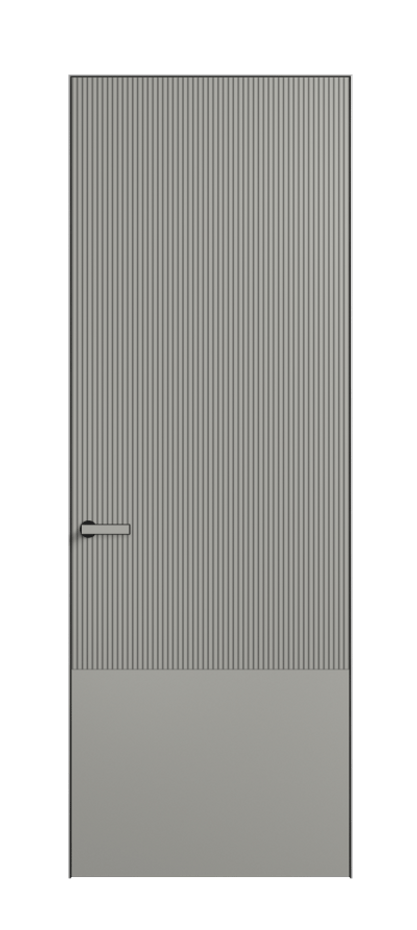 Дверь межкомнатная Velvet 8203 Матовый нейтральный серый. Скрытый короб Черный Цена 67310 . Фабрика дверей Волховец 8 (800) 551 43 19 Межкомнатная дверь Velvet 8203 Матовый нейтральный серый. Цена 67310 | Volhovec