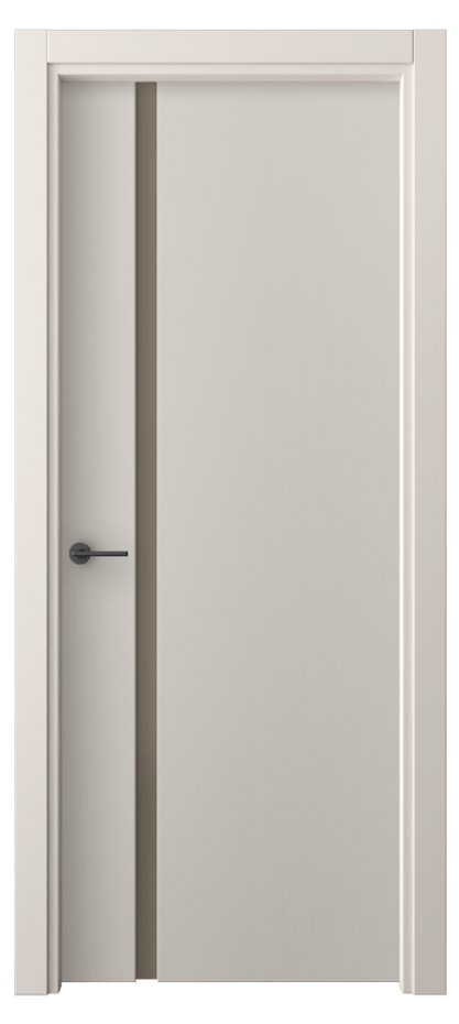 Межкомнатная дверь Freedom 4222 ПЭТ светло-серый Сатинированное бронзовое стекло, триплекс, 8 мм Цена 39710 ₽ | Volhovec