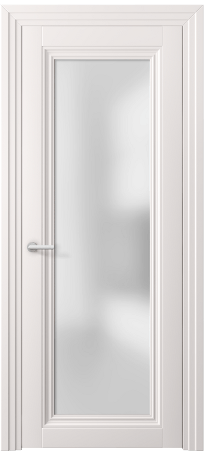 Межкомнатная дверь Центро 2502 ПЭТ кремово-серый Сатинированное стекло Цена 45320 ₽ | Volhovec