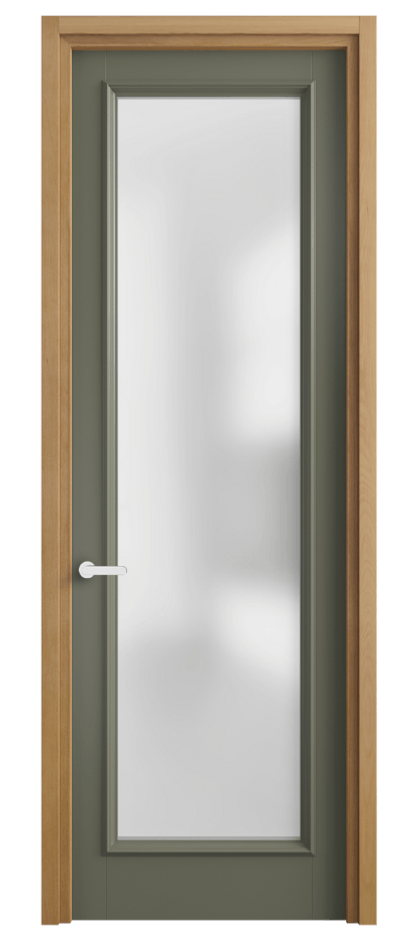 Межкомнатная дверь Charm 6702 Бук оливковый тёмный Сатинированное стекло Цена 104060 ₽ | Volhovec