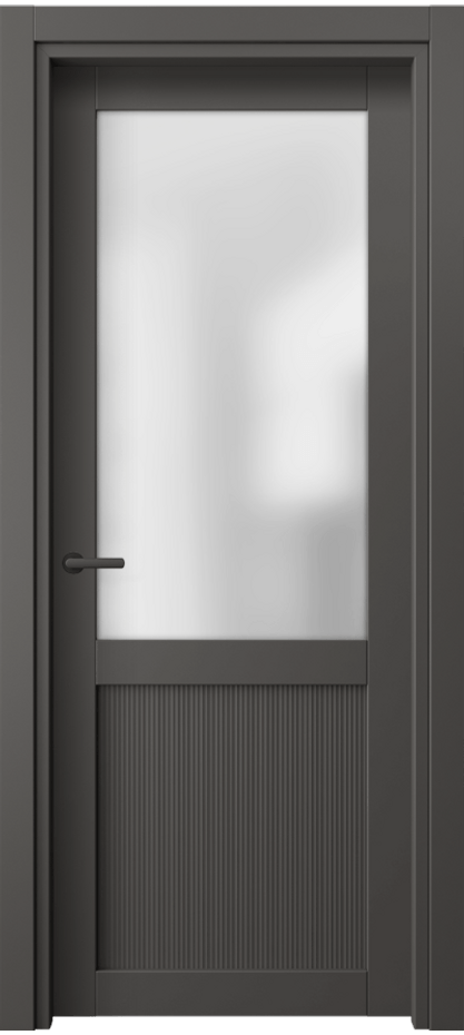 Дверь межкомнатная Нео 2122 ПЭТ рифленый Графитовый Сатинированное стекло Гладкий классический наличник ПЭРГФ Цена 35099 ₽ Наличники уже входят в базовый комплект. Фабрика дверей Волховец 8 (800) 551 43 19 Межкомнатная дверь Нео 2122 ПЭТ рифленый Графитовый Сатинированное стекло Цена 35099 ₽ | Volhovec