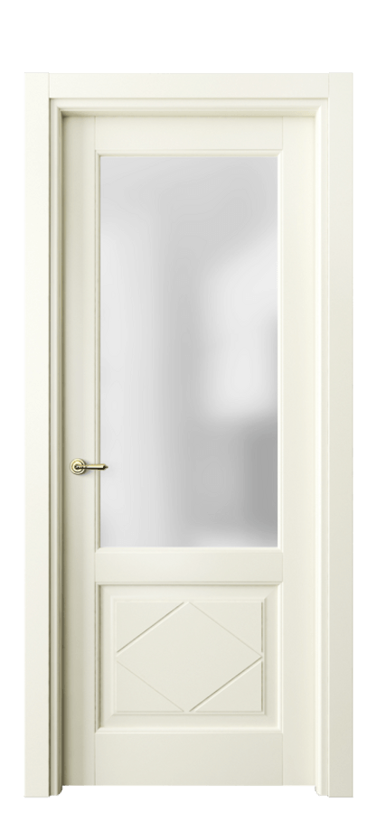 Межкомнатная дверь Тоскана Ромбо 6342 Матовый молочно-белый Сатинированное стекло Цена 104610 ₽ | Volhovec
