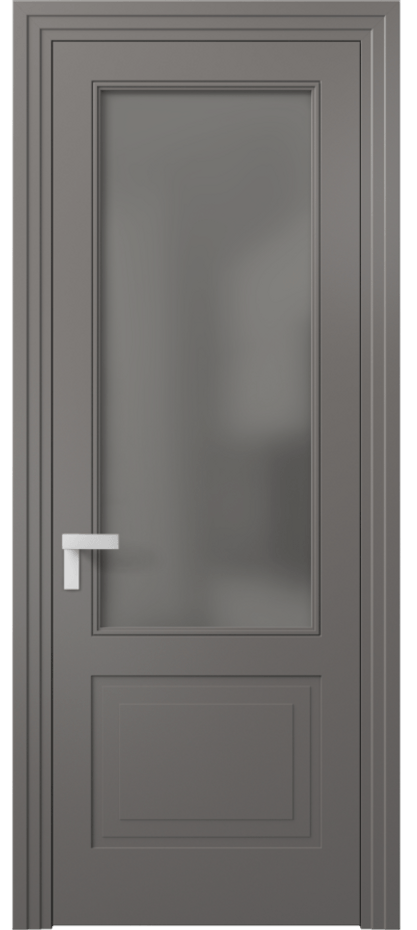 Дверь межкомнатная Rocca 8352 Матовый классический серый Сатинированное серое стекло, триплекс, 8 мм Каскадный компланарный наличник МКЛС Цена 77899 ₽ Наличники уже входят в базовый комплект. Фабрика дверей Волховец 8 (800) 551 43 19 Межкомнатная дверь Rocca 8352 Матовый классический серый Сатинированное серое стекло, триплекс, 8 мм Цена 77899 ₽ | Volhovec