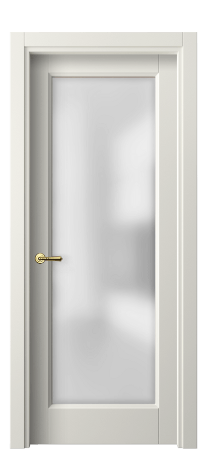 Межкомнатная дверь Galant 1402 Матовый жемчужный Сатинированное стекло Цена 54120 ₽ | Volhovec