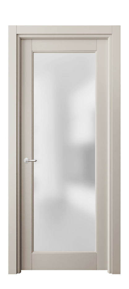 Межкомнатная дверь Toscana Rombo 6300 Бук светло-бежевый Сатинированное стекло Цена 104060 ₽ | Volhovec
