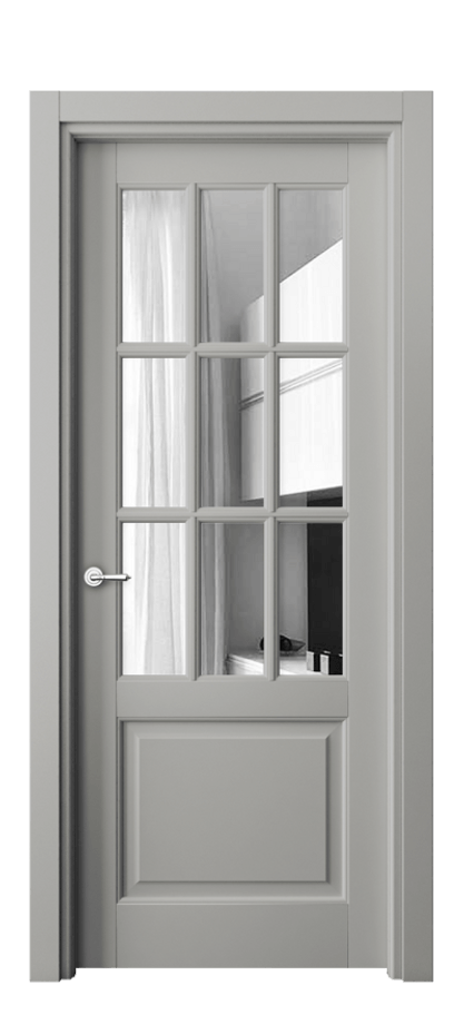 Межкомнатная дверь Toscana Grigliato 6312 Бук нейтральный серый Двустороннее зеркало, триплекс Цена 128920 ₽ | Volhovec