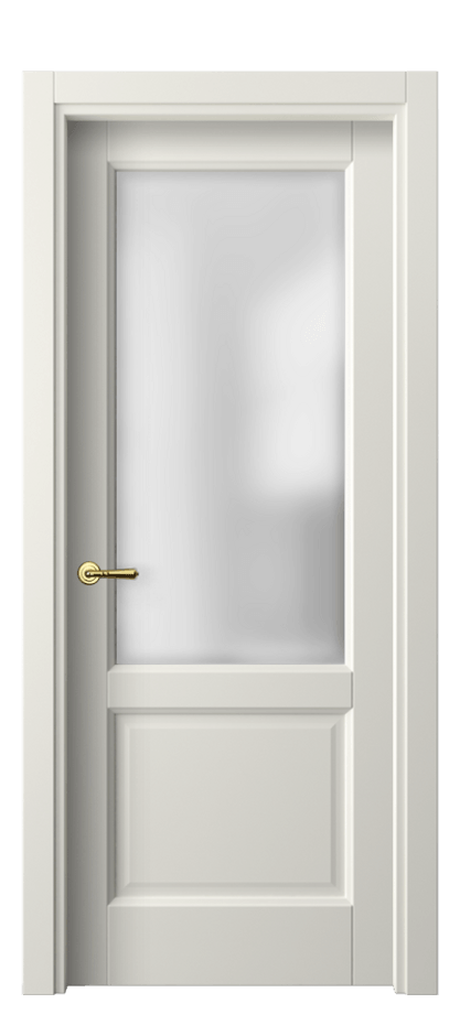 Межкомнатная дверь Galant 1422 Матовый жемчужный Сатинированное стекло Цена 57640 ₽ | Volhovec