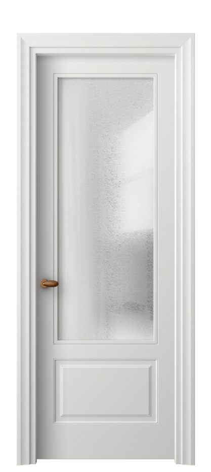 Межкомнатная дверь Esse 8542 Матовый светло-серый Фактурное стекло "Лёд", триплекс Цена 83930 ₽ | Volhovec