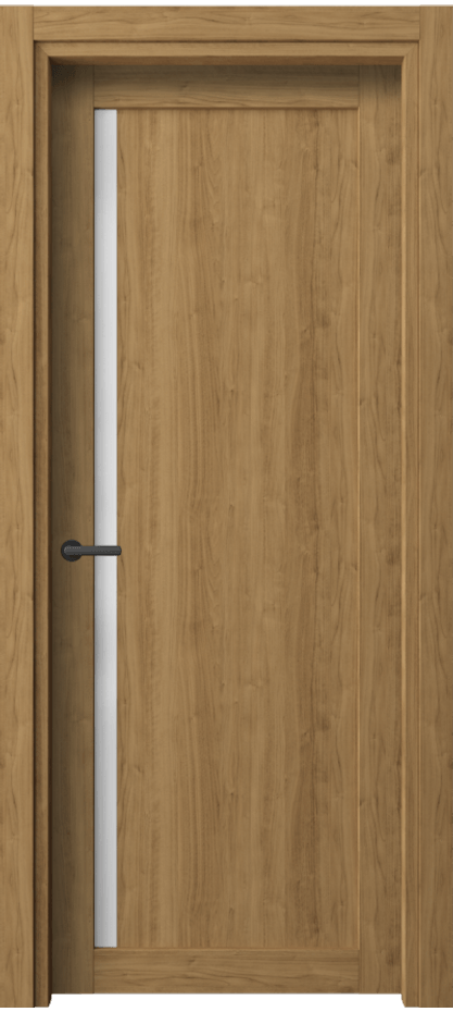 Межкомнатная дверь Нео 2110 Грецкий орех Сатинированное стекло Цена 31660 ₽ | Volhovec