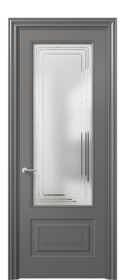 Дверь межкомнатная Mascot 8442 Матовый классический серый Сатинированное стекло с гравировкой "Грани", триплекс, 7 мм Фигурный наличник МКЛС Цена 68290 ₽ Наличники уже входят в базовый комплект. Фабрика дверей Волховец 8 (800) 551 43 19 Межкомнатная дверь Mascot 8442 Матовый классический серый Сатинированное стекло с гравировкой "Грани", триплекс, 7 мм Цена 68290 ₽ | Volhovec