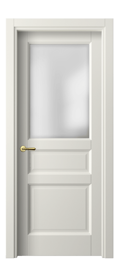 Межкомнатная дверь Галант 1432 Матовый жемчужный Сатинированное стекло Цена 353380 AMD | Volhovec