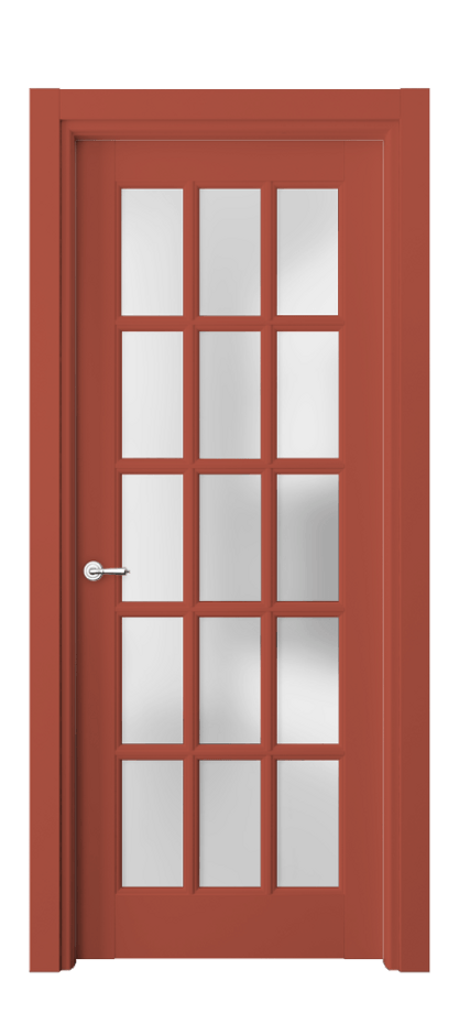 Межкомнатная дверь Toscana Grigliato 6311 Бук белоснежный Сатинированное стекло Цена 154000 ₽ | Volhovec