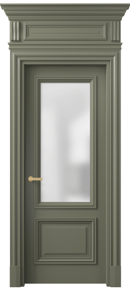 Межкомнатная дверь Antique 7302 Бук оливковый тёмный Сатинированное стекло Цена 168550 ₽ | Volhovec