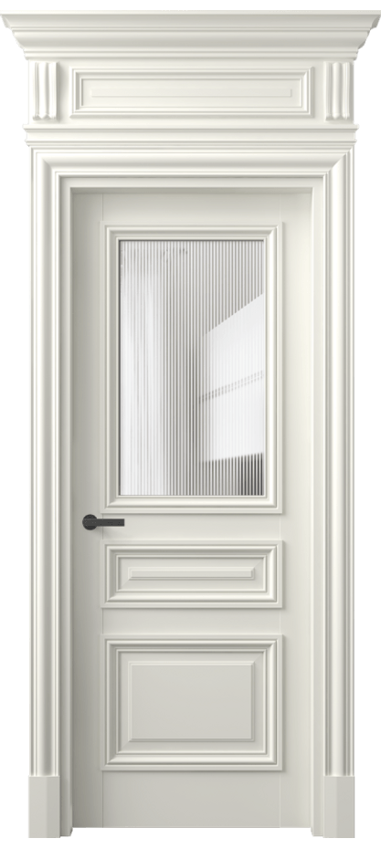 Межкомнатная дверь Antique 7304 Бук жемчуг Рифлёное стекло "Дюна", триплекс Цена 185470 ₽ | Volhovec