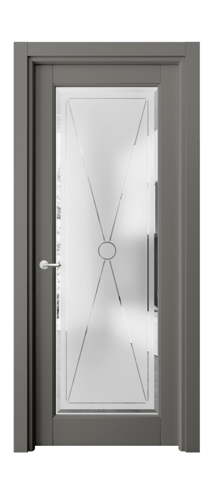 Межкомнатная дверь Toscana Litera 6300 Бук классический серый Сатинированное стекло с гравировкой «LITERA», 6 мм Цена 100210 ₽ | Volhovec