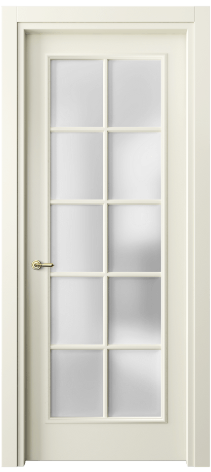 Межкомнатная дверь Paris 8102 Матовый молочно-белый Сатинированное стекло Цена 79640 ₽| Volhovec