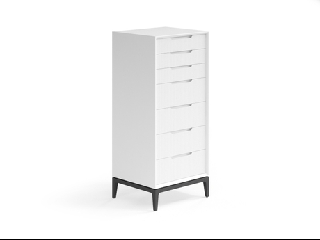 Мебель Комод Velvet 7 ящиков. Цвет Матовый светло-серый. Материал Гладкая эмаль. Коллекция Комод Velvet 7 ящиков. Картинка.