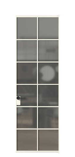 Межкомнатная дверь АЛПЛ040.05 АПБЛ Серый сатин триплекс. Цвет Алюминий пудровый белый. Материал Алюминий в эмали. Коллекция Formato. Фото. Дверь межкомнатная АЛПЛ040.05 АПБЛ Серый сатин триплекс. Цвет Алюминий пудровый белый. Материал Алюминий в эмали. Коллекция Formato. Картинка.