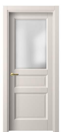 Дверь межкомнатная 1432 ПЭТБ САТ. Цвет ПЭТ тёплый-белый. Материал ПЭТ. Коллекция Galant. Картинка.
