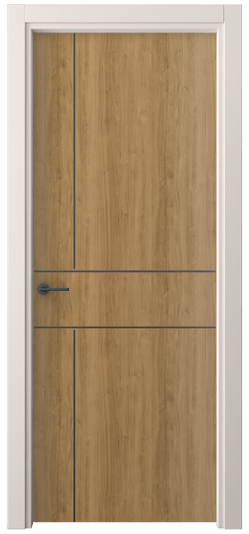 Дверь межкомнатная 4209 ГОР. Цвет Грецкий орех. Материал Ламинатин. Коллекция Freedom. Картинка.