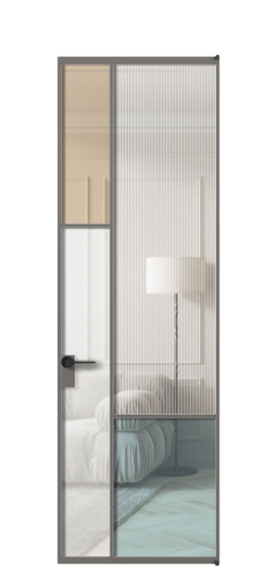 Межкомнатная дверь АЛПЛ041.13 АКЛС 4 стекла. Цвет Алюминий классический серый. Материал Алюминий в эмали. Коллекция Mosaic. Фото. Дверь межкомнатная АЛПЛ041.13 АКЛС 4 стекла. Цвет Алюминий классический серый. Материал Алюминий в эмали. Коллекция Mosaic. Картинка.