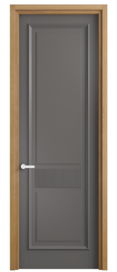 Дверь межкомнатная 6717 БКЛС. Цвет Бук классический серый. Материал Массив бука эмаль. Коллекция Charm. Картинка.