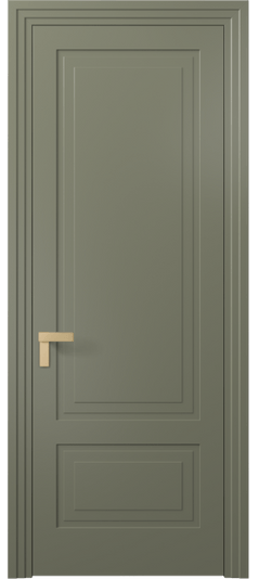 Дверь межкомнатная 8341 МОТ. Цвет Матовый оливковый тёмный. Материал Гладкая эмаль. Коллекция Rocca. Картинка.