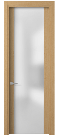 Дверь межкомнатная 4114 МШНДПР САТ. Цвет Дуб песочный рифт матовый. Материал Мультишпон Naturwood. Коллекция Planum. Картинка.
