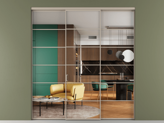 Алюминевая перегородка АЛПР 040.04_АБСК_Crystalvision_new. Цвет Алюминий бисквитный. Материал Алюминий в эмали. Коллекция Перегородка Формато внутри проёма 3 створки. Фото. Алюминевая перегородка АЛПР 040.04_АБСК_Crystalvision_new. Цвет Алюминий бисквитный. Материал Алюминий в эмали. Коллекция Перегородка Формато внутри проёма 3 створки. Картинка.