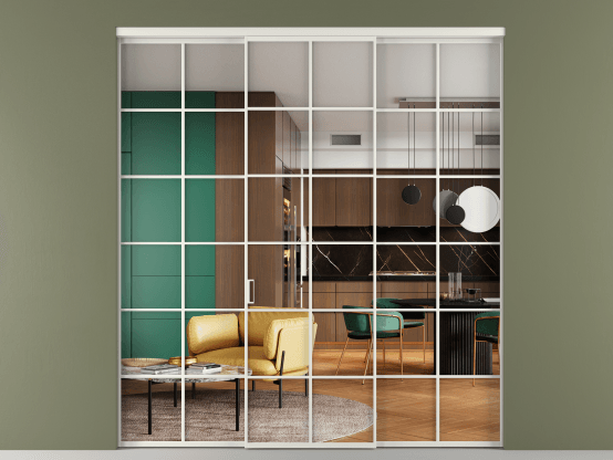 Алюминевая перегородка АЛПР 040.05_АСР_Crystalvision_new. Цвет Алюминий серый. Материал Алюминий в эмали. Коллекция Перегородка Формато внутри проёма 3 створки. Фото. Алюминевая перегородка АЛПР 040.05_АСР_Crystalvision_new. Цвет Алюминий серый. Материал Алюминий в эмали. Коллекция Перегородка Формато внутри проёма 3 створки. Картинка.