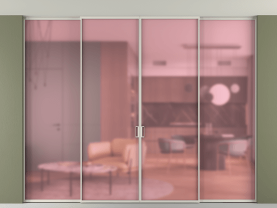 Алюминевая перегородка АЛПР 040.01_АОС_САТ РОЗ_new. Цвет Алюминий облачно-серый. Материал Алюминий в эмали. Коллекция Перегородка Formato внутри проёма скрытое крепление в потолок 4 створки. Фото. Алюминевая перегородка АЛПР 040.01_АОС_САТ РОЗ_new. Цвет Алюминий облачно-серый. Материал Алюминий в эмали. Коллекция Перегородка Formato внутри проёма скрытое крепление в потолок 4 створки. Картинка.