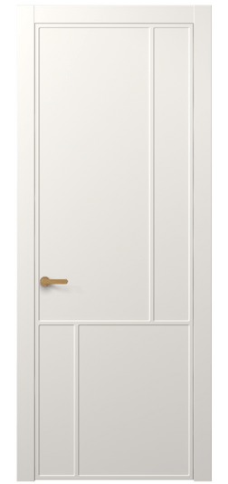 Дверь межкомнатная АКП 8606 МПБЛ. Цвет Матовый пудровый белый. Материал Гладкая эмаль. Коллекция Frame. Картинка.