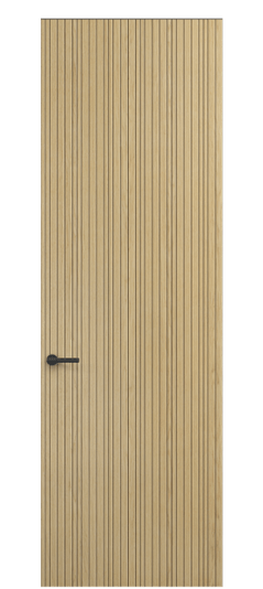 Дверь межкомнатная ПУ 0021 ДБН. Цвет Дуб натур. Материал Шпон ценных пород. Коллекция Селект. Картинка.