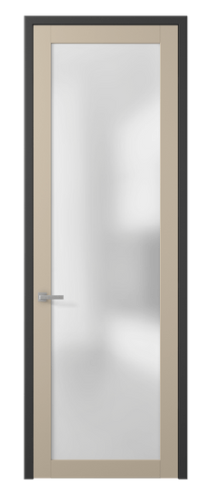 Дверь межкомнатная 2102 ПЭСК САТ. Цвет ПЭТ серо-коричневый . Материал ПЭТ. Коллекция Planum. Картинка.