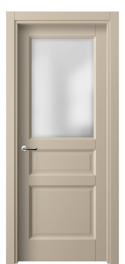 Дверь межкомнатная 1432 ПЭСБ САТ. Цвет ПЭТ светло-бежевый. Материал ПЭТ. Коллекция Galant. Картинка.