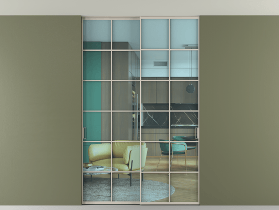 Алюминевая перегородка АЛПР 040.05_АСБЖ_ПРОЗ ГОЛ_new. Цвет Алюминий светло-бежевый. Материал Алюминий в эмали. Коллекция Перегородка Formato внутри проёма скрытое крепление в потолок 2 створки. Фото. Алюминевая перегородка АЛПР 040.05_АСБЖ_ПРОЗ ГОЛ_new. Цвет Алюминий светло-бежевый. Материал Алюминий в эмали. Коллекция Перегородка Formato внутри проёма скрытое крепление в потолок 2 створки. Картинка.