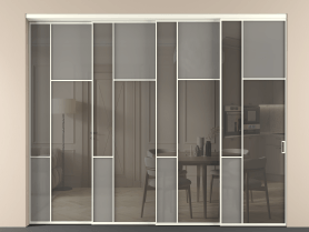 Алюминевая перегородка vntl4_5_АЖМ_Серый сатин триплекс+Серый триплекс_new. Цвет Алюминий жемчужный. Материал Алюминий в эмали. Коллекция Перегородка Мозаик внутри проёма 4 створки с синхронным механизмом. Фото. Алюминевая перегородка vntl4_5_АЖМ_Серый сатин триплекс+Серый триплекс_new. Цвет Алюминий жемчужный. Материал Алюминий в эмали. Коллекция Перегородка Мозаик внутри проёма 4 створки с синхронным механизмом. Картинка.