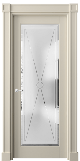 Дверь межкомнатная 6300 ББСР САТ-Ф. Цвет Бук бежево-серый. Материал Массив бука эмаль. Коллекция Toscana Litera. Картинка.